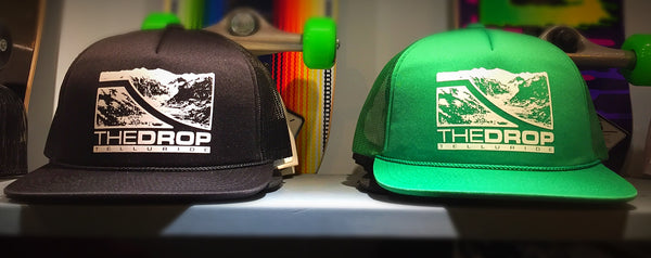 DROP Mtn Logo Screen Print Foam Front Trucker Hat - THE DROP BOARDSHOP
