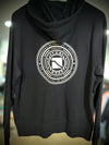 DROP Hoodie Zip Navy w white Circle Shield F&B