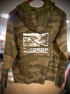 DROP Hoodie Zip Camo w white MtnLogo F&B